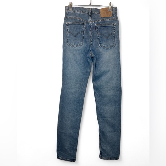 Vintage Levi's 512 Slim Fit Tapered Leg Women Size 10 Reg L Blue 11/2000 Jeans‎ - Picture 1 of 9